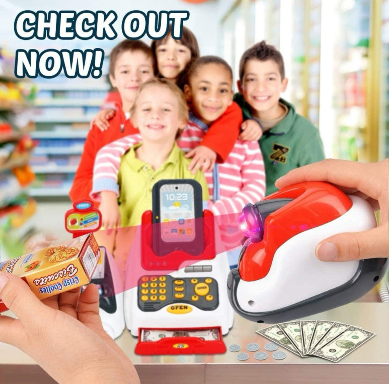 Home Supermarket - Kids Smart Cash Register Toy Set