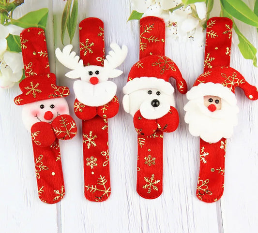 Christmas Slap Bands - Red