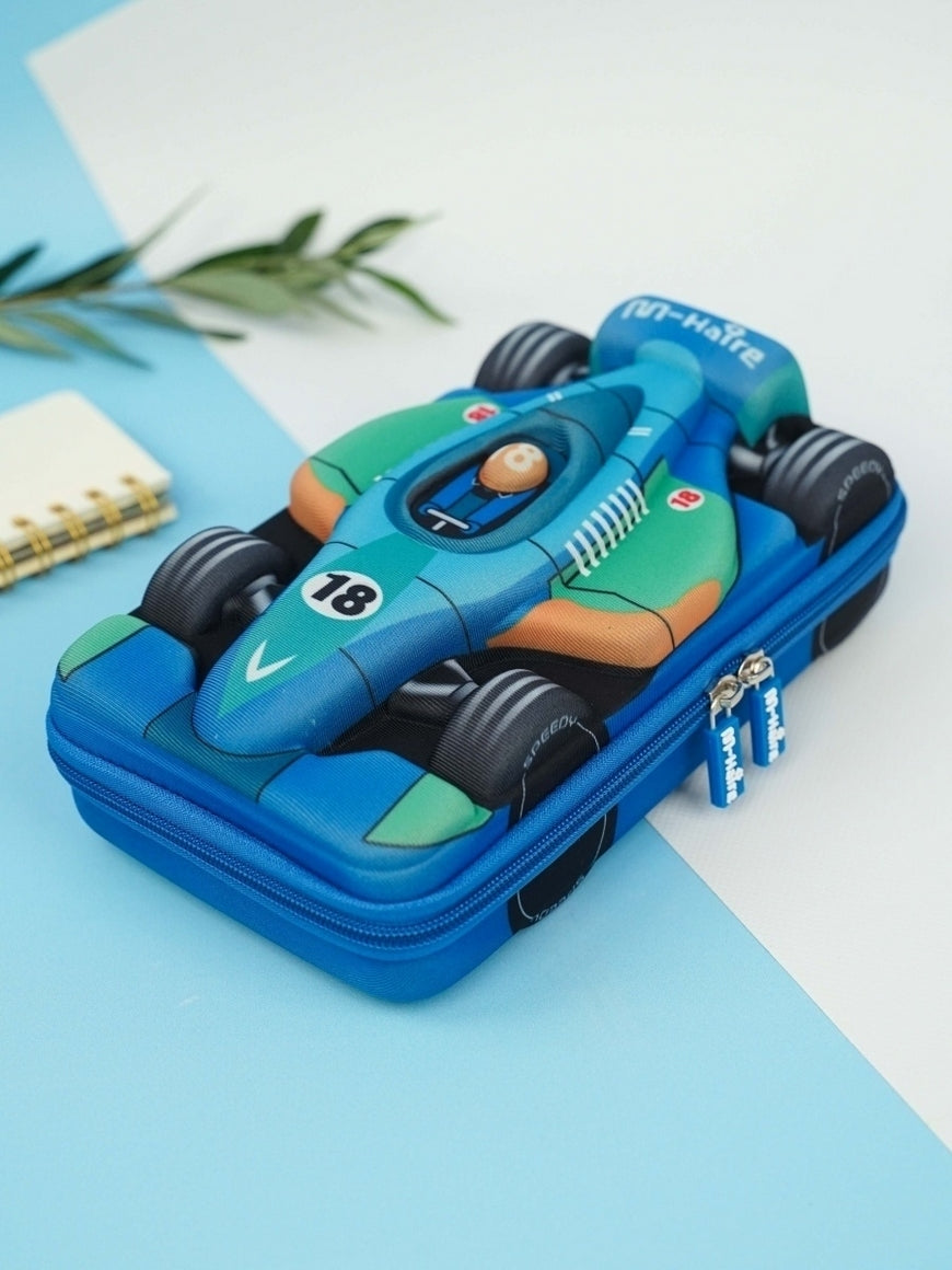 Car and Bike Shaped Pencil Pouches for Boys