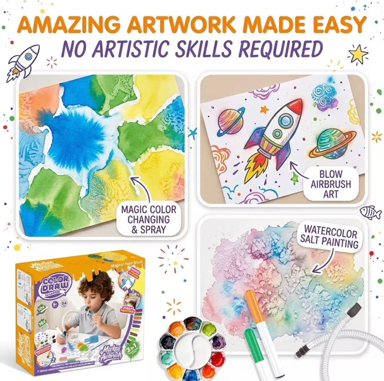 Color Draw - Marker Airbrush | 3 in 1