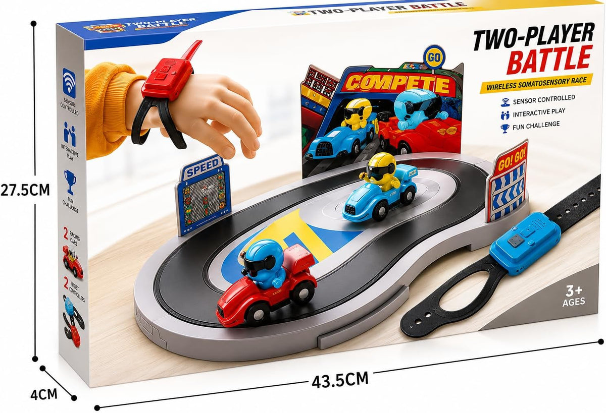 Gesture Control Racing Battle Track - 2 Player