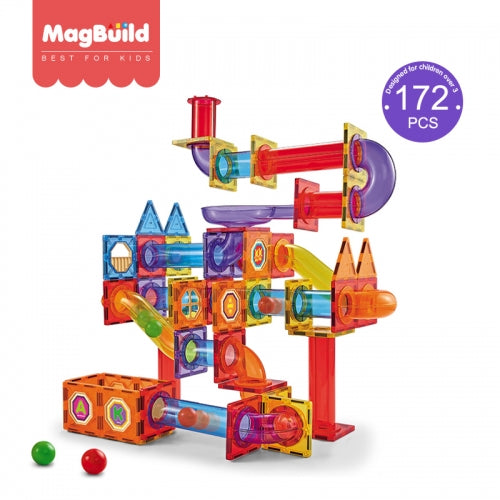 MagBuild - 172pcs Magnetic Marble Run | STEM