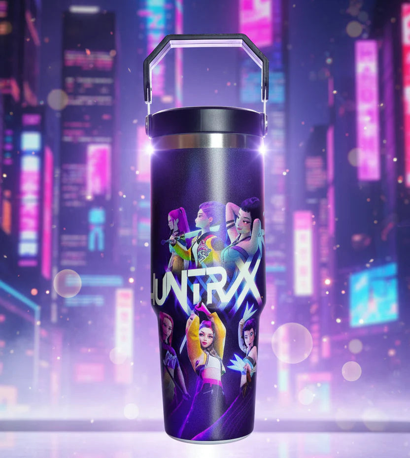 K-pop 30oz Flip Straw Tumbler