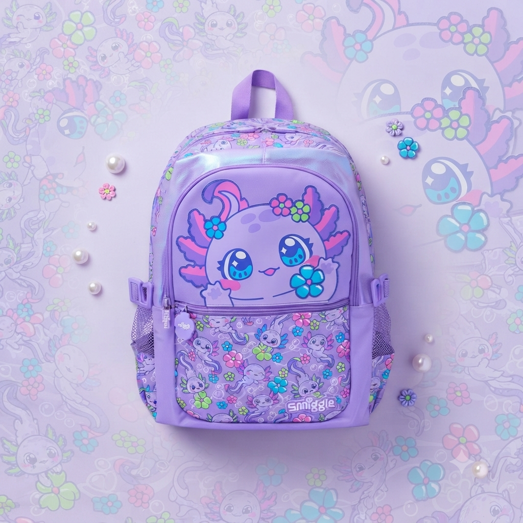 Smiggle 16” - Realm Lilac Classic Backpack