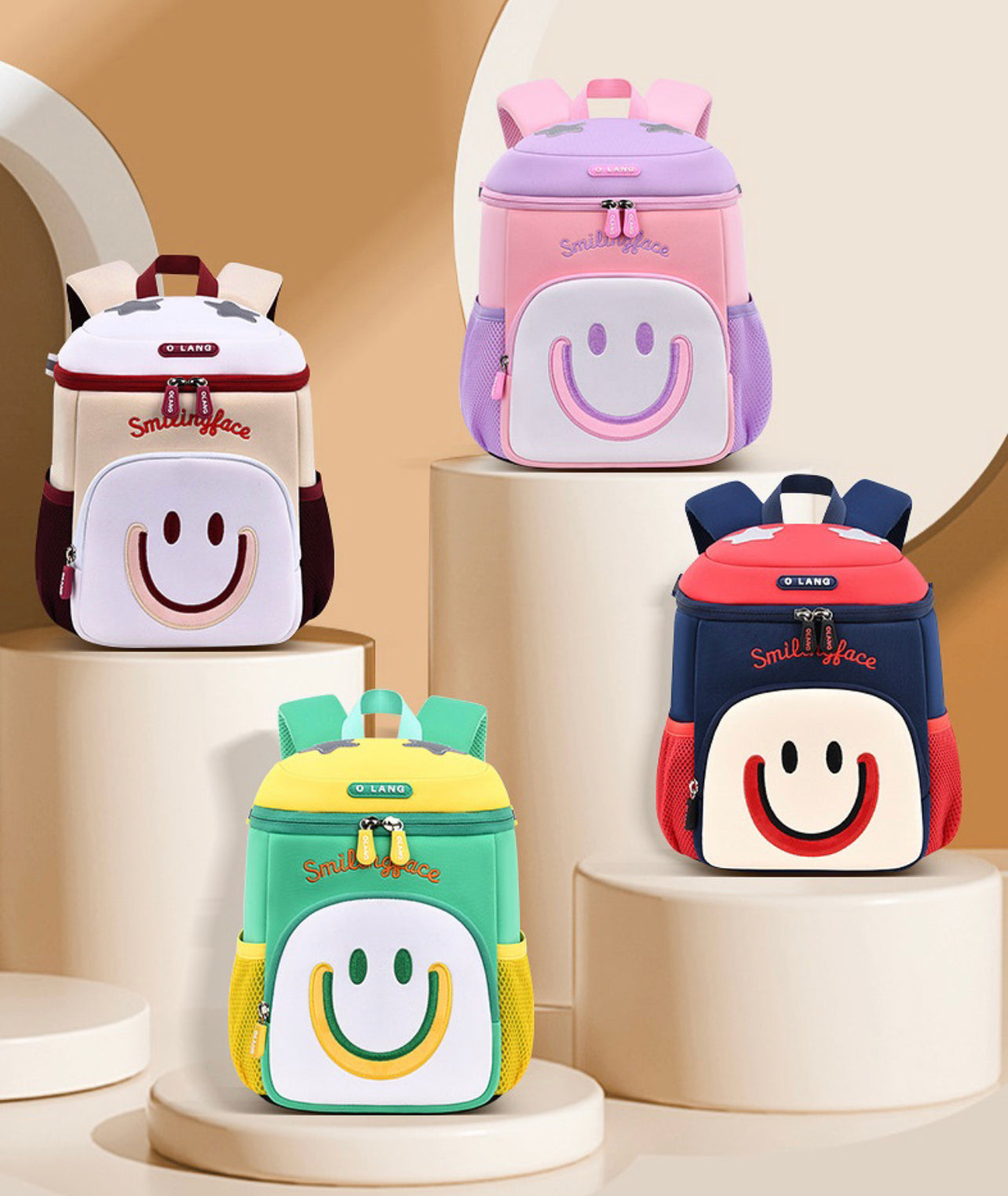 13” Smiley Luxury Backpacks