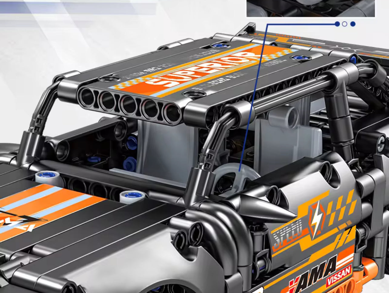 Supercar - DIY Realistic Blocks | Pull Back Car