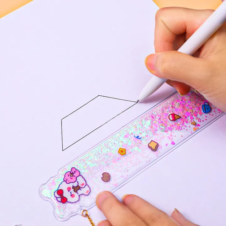 Flexible Glitter Scale with Bookmark