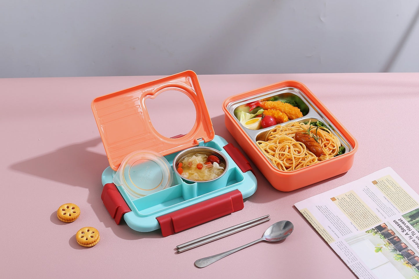 5 Compartments Molly Polly Lunchbox (For Teenagers/Adults)