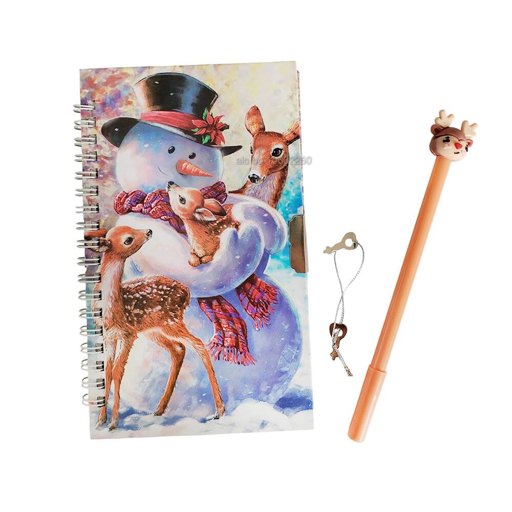 Christmas - Lock Diary with Key