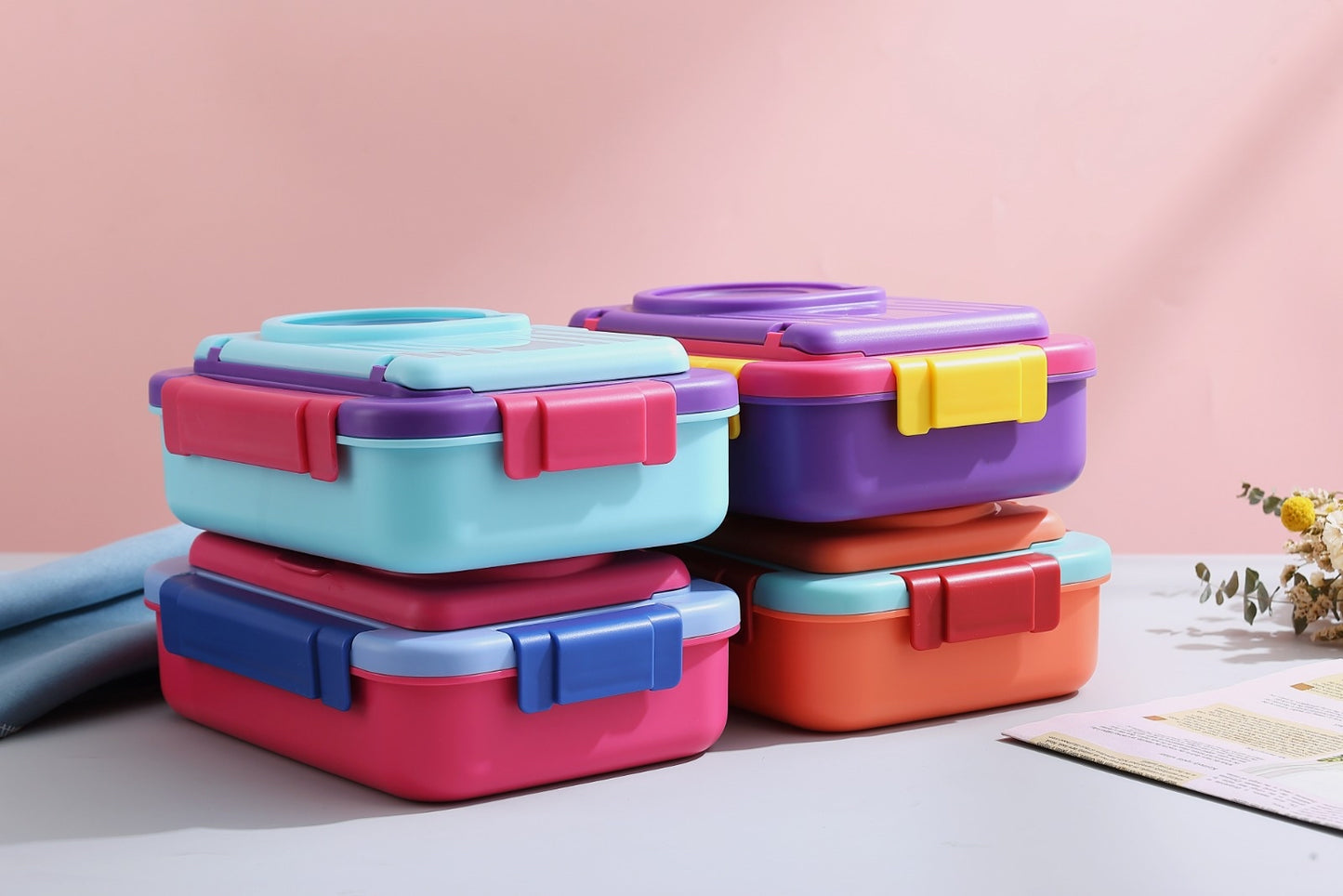 5 Compartments Molly Polly Lunchbox (For Teenagers/Adults)