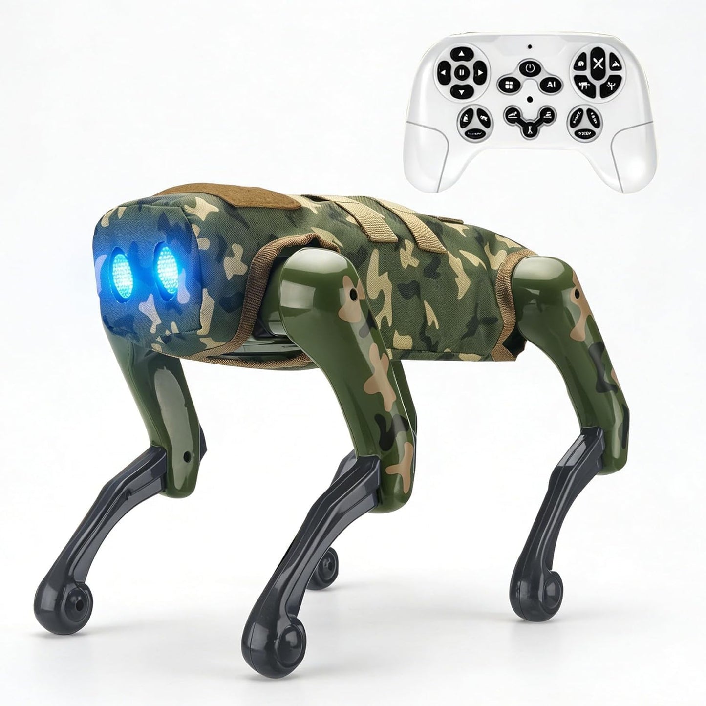 AI Smart Robot Dog Toy 2-in-1 Programmable RC & App Control | Voice Command, Music, Dancing, Storytelling