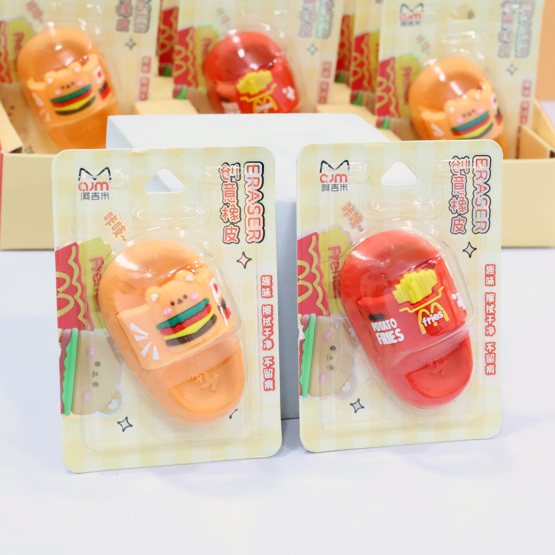 Fast Food Slipper Erasers