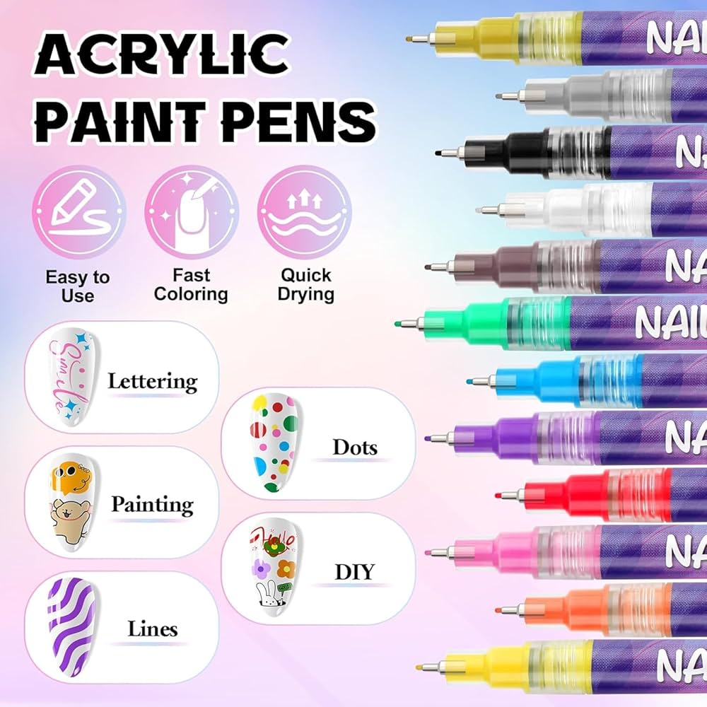 Nail Art Market - 0.5mm | 12 colors