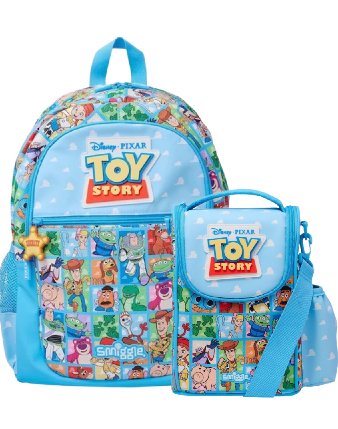 Smiggle - 16” Blue Toy Story Backpack