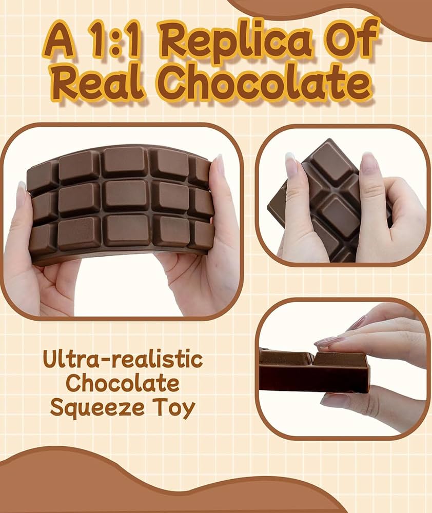 Chocolate Squishy Toy - 1pcs