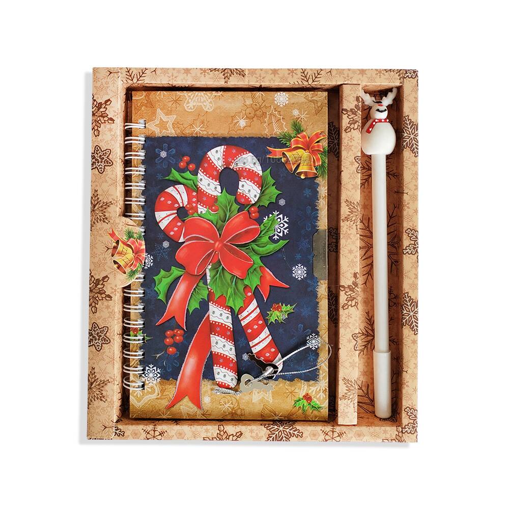 Christmas - Lock Diary with Key