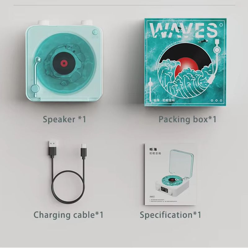 The Waves - Vinyl Player Bluetooth Speaker