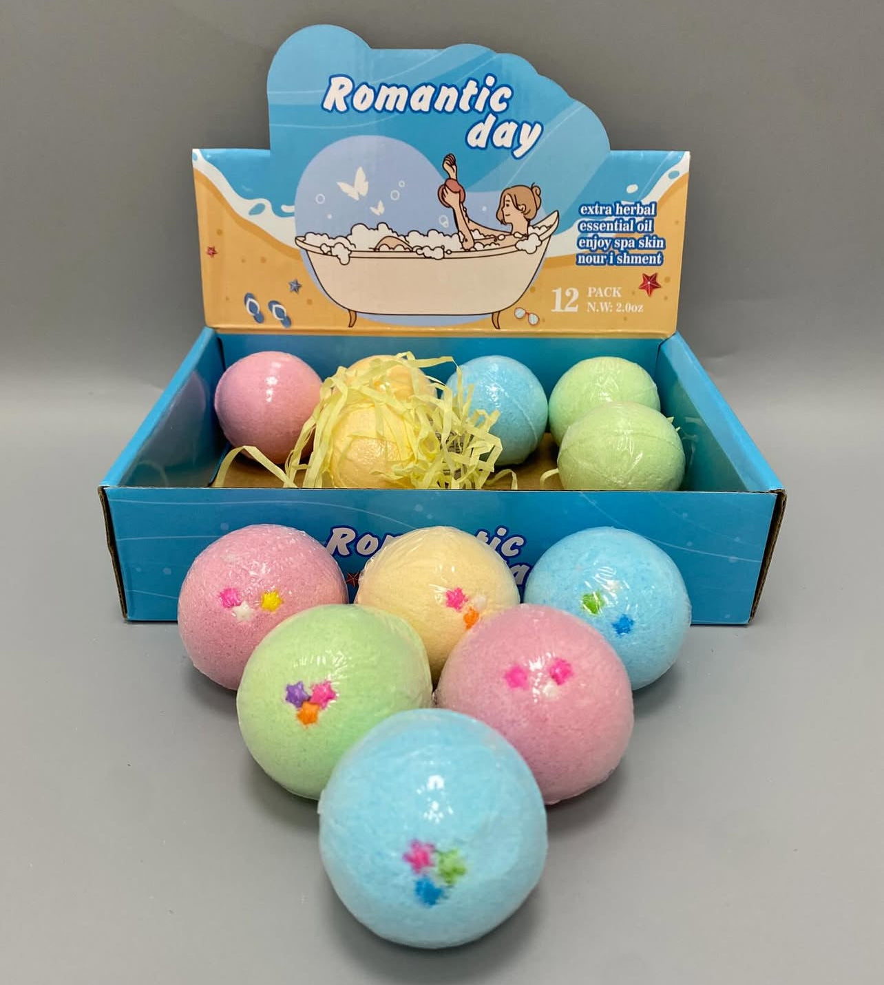 Kids Bubble Bath Bombs (12pcs - Random Design)