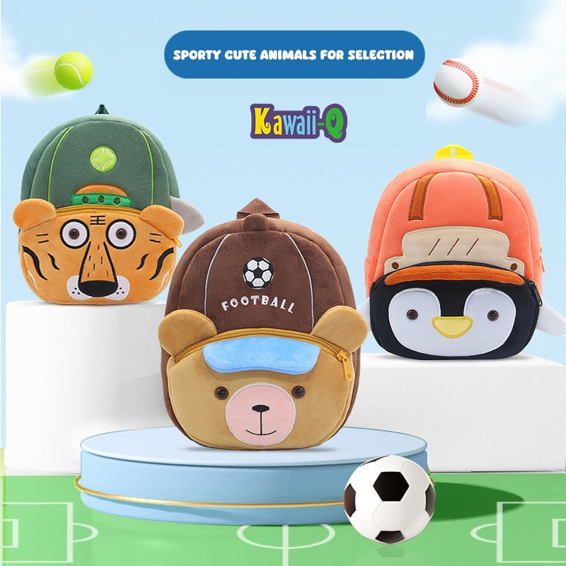 Sporty Animals - Plush Backpacks