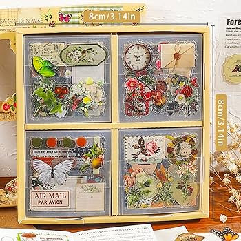 Vintage Journal Sticker Book - 100 Pages | 640pcs