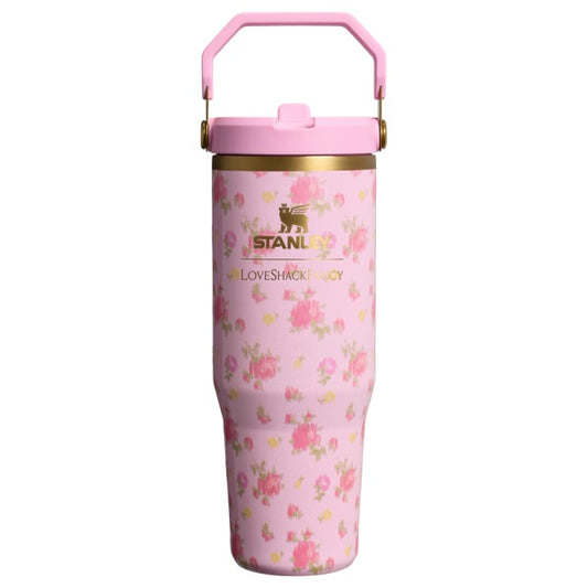 Stanley 1913 x LoveShackFancy IceFlow™ Flip Straw Tumbler | 30oz | Ibiza Sunset