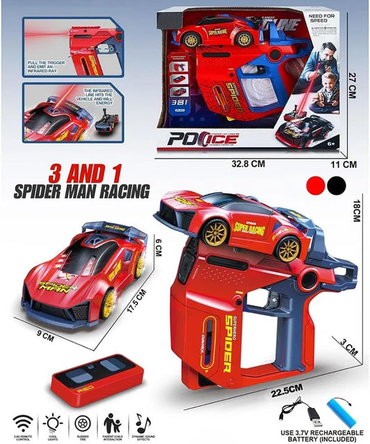 Infrared Battle RC Car Toy with Dual Remotes | Shoot & Knock-Down 2 Players Action Game