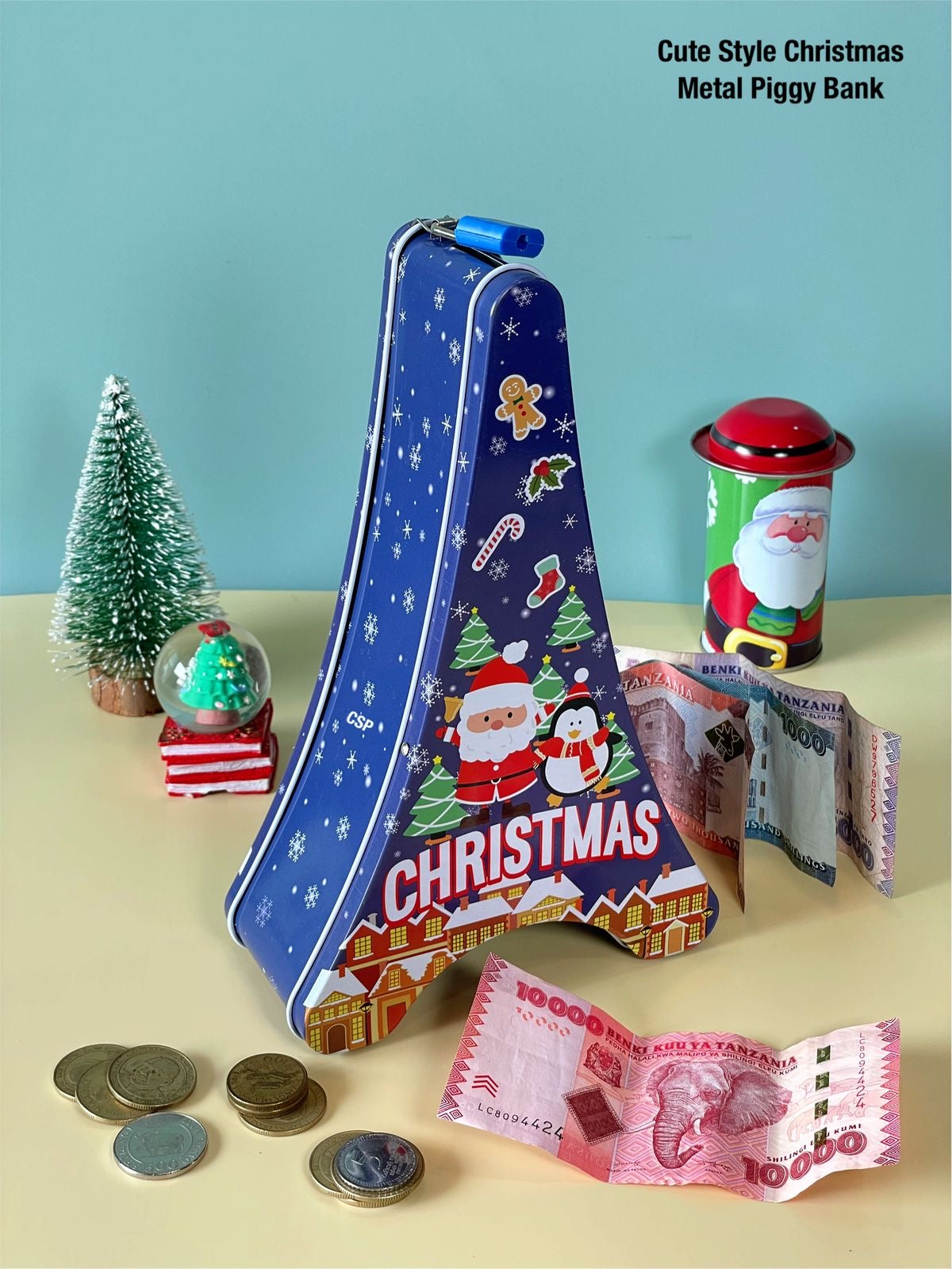Cute Christmas Tree Money Bank