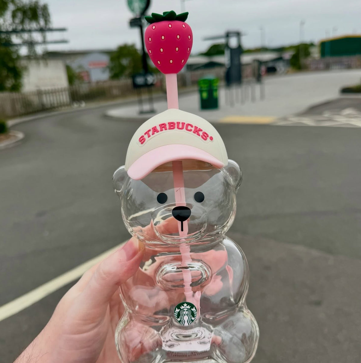 Starbucks Pink Bearista Glass - 20oz