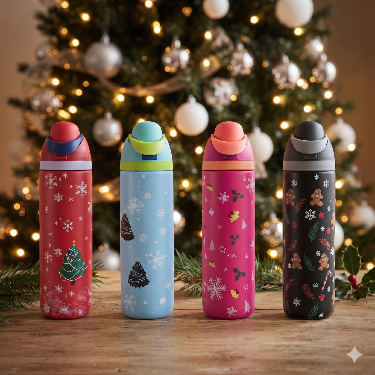 Christmas - Insulated bottle 26oz | Sip n Swig
