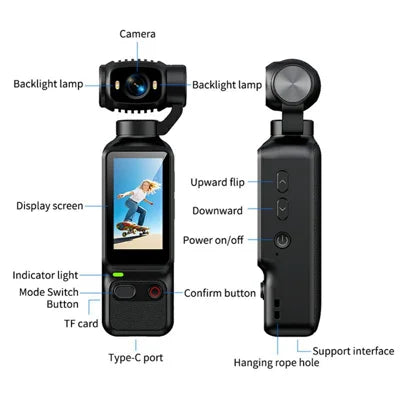 Action Camera for Vlogging - LK032 | 4K | 1080P