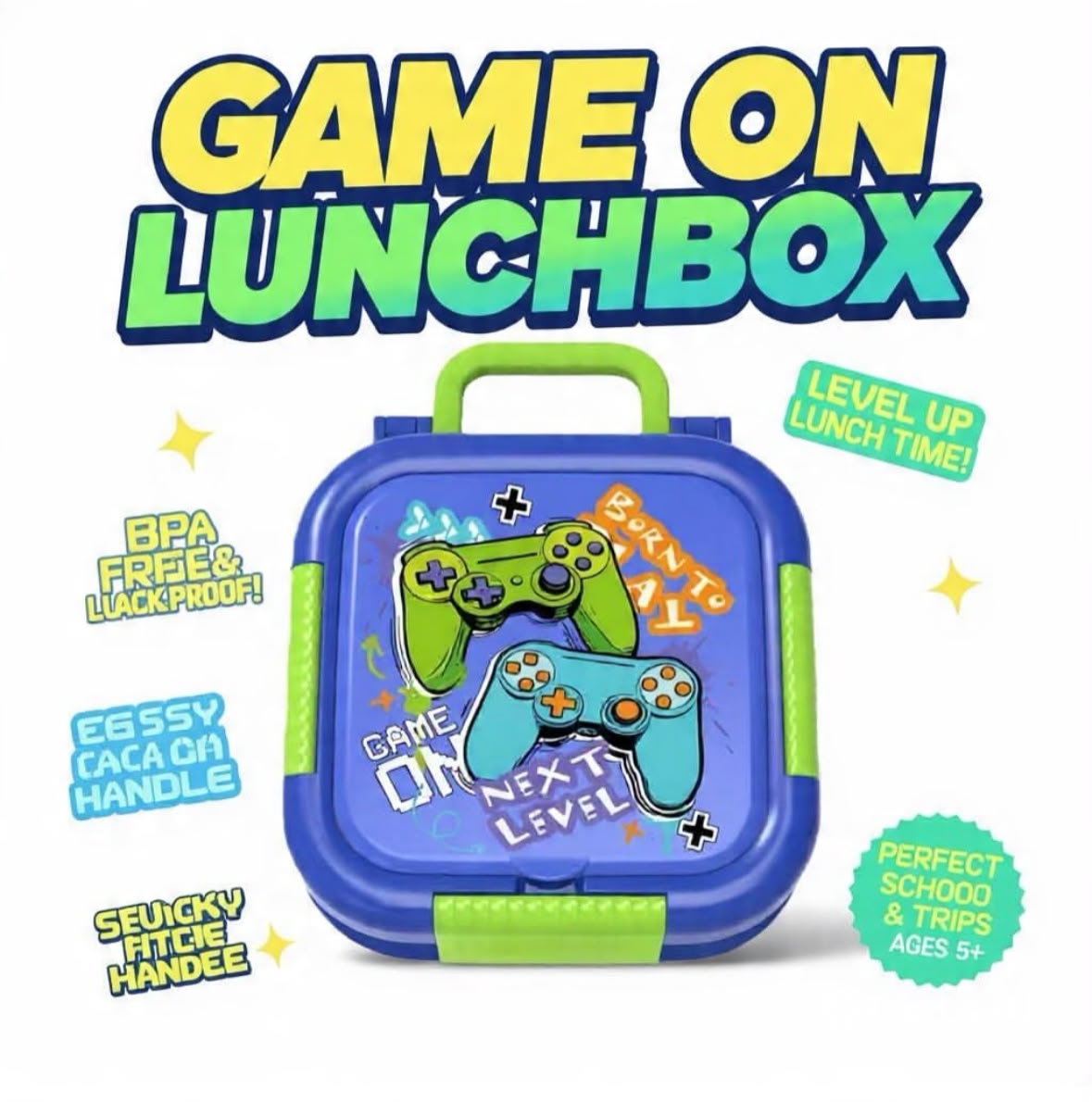The Croco - 3 Grid Spill Free Mini Lunchbox