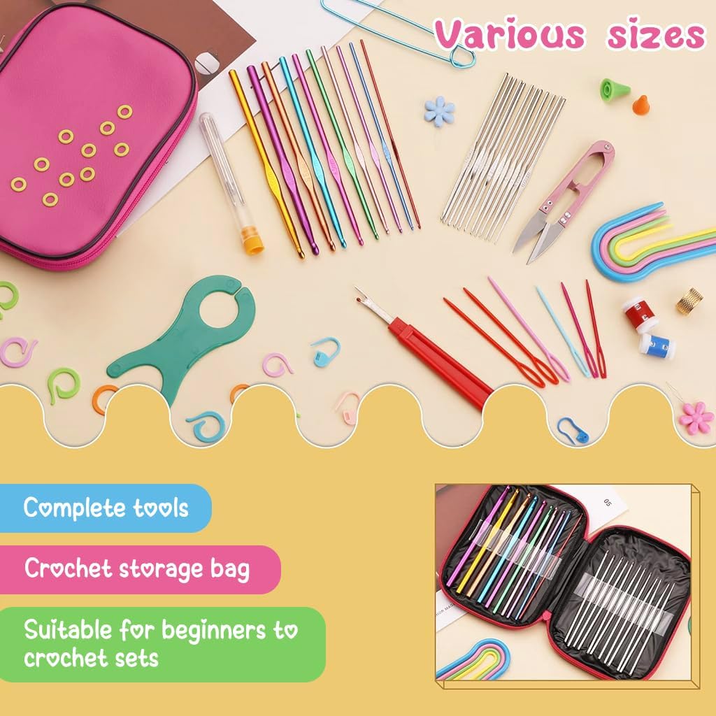Crochet Needle Hook Set - 110pcs