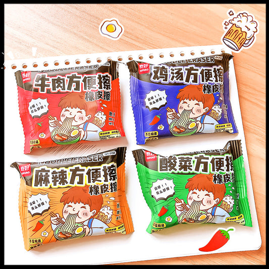 Instant Noodle Shape Eraser
