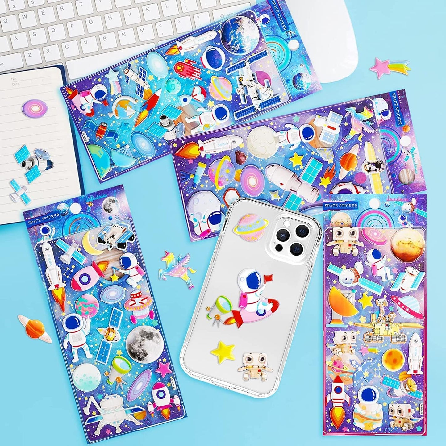 Space - 3D Puffy Stickers