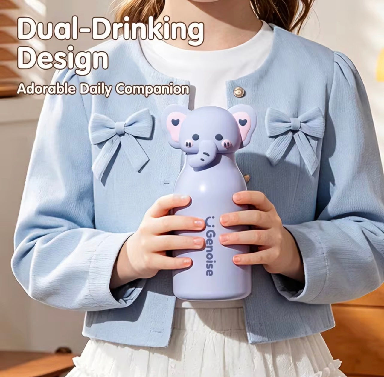 Genoise - 3D Animal Steel Bottle