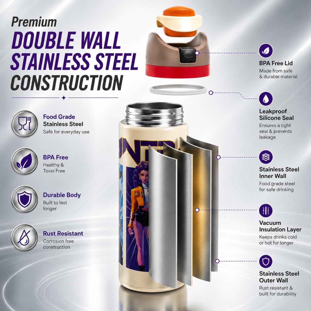 K-Pop - Insulated Sip or Swig | 800ml