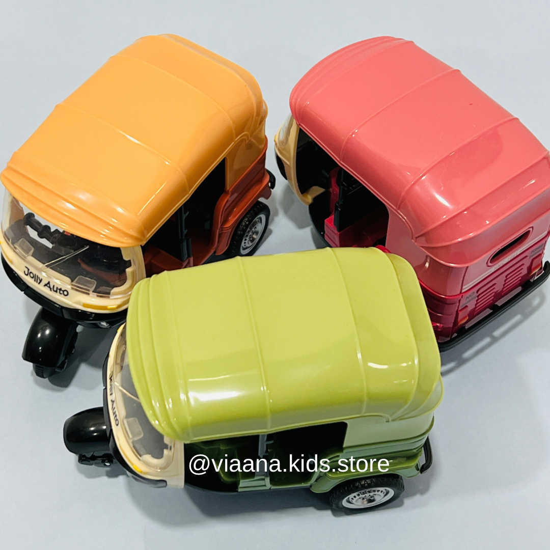 Auto Rickshaw - Musical Pull-Back Toy