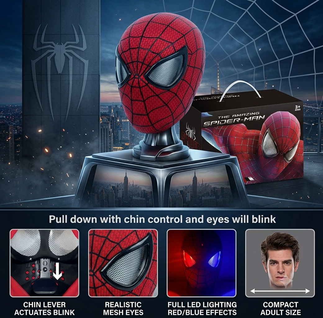 The Amazing Spider-Man - Lights, Eyes Blinking Mask (15th September )