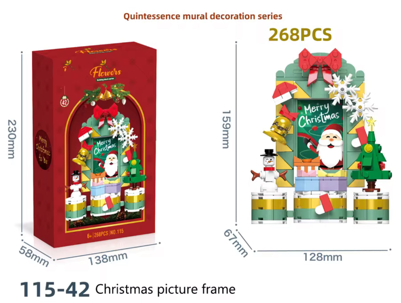 Christmas Bricks - Photo Frame | 268pcs