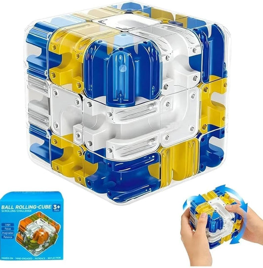 3D Maze Cube Ball Puzzle Game