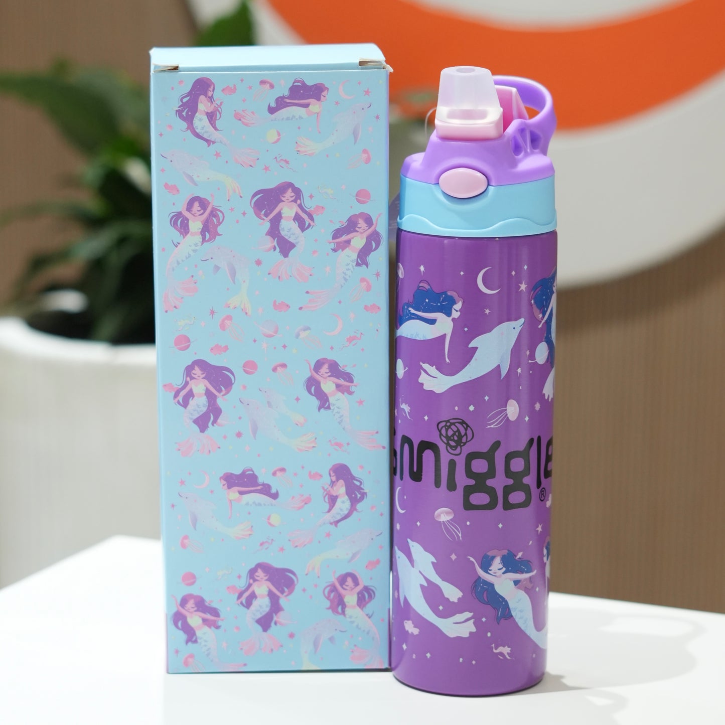 Smiggle -  Insulated Stainless Steel Drink Bottle With Flip Spout 520Ml