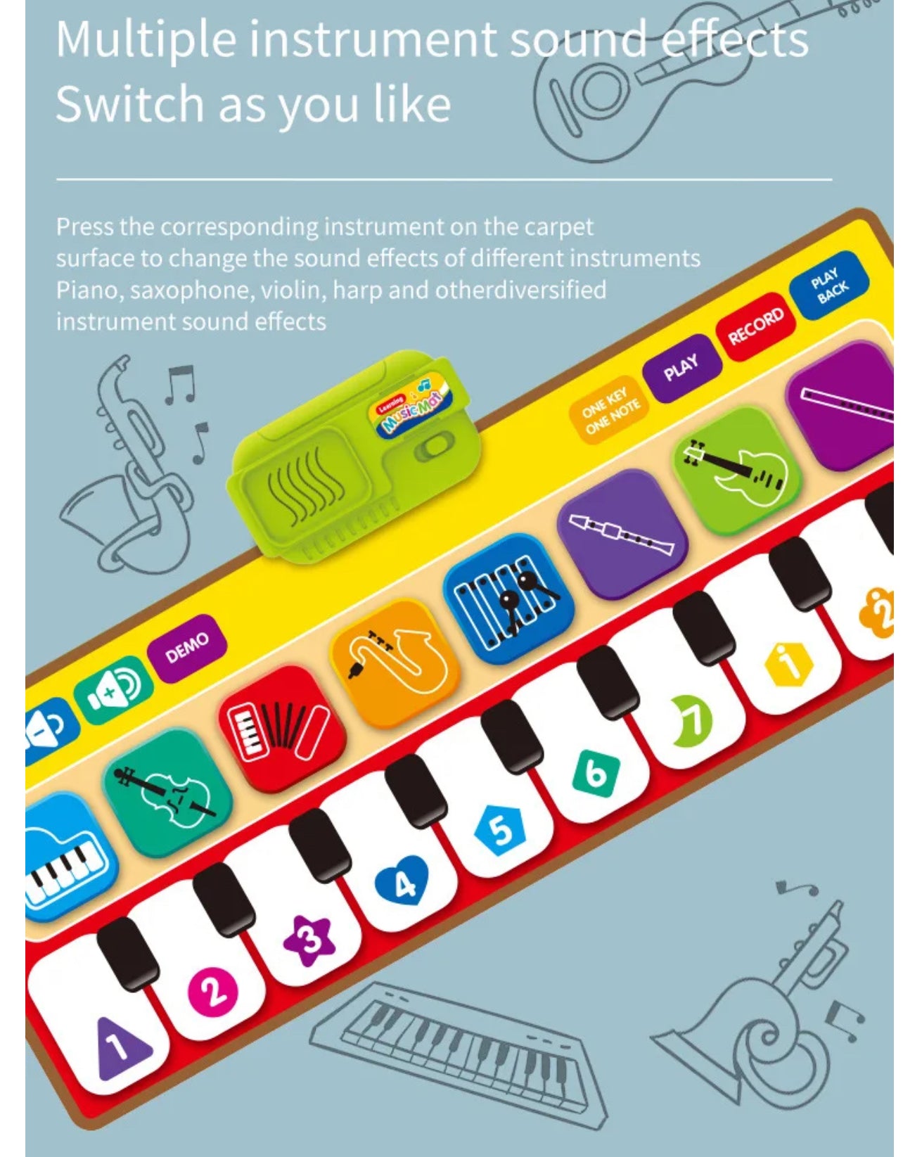 Piano Music Mat - Intelligent Music Toys