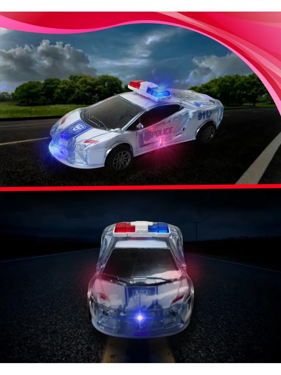 Musical Police Car - Metal, Lights and Super Fast !!