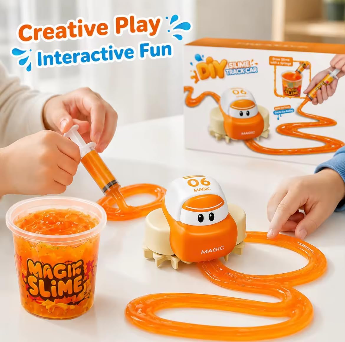 DIY Mite Track Car - Magic Slime
