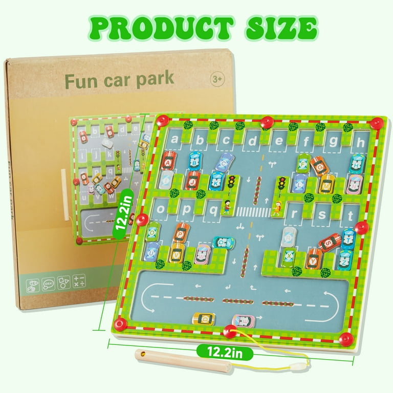 Magnetic Alphabet Parking Maze - Learn Fun