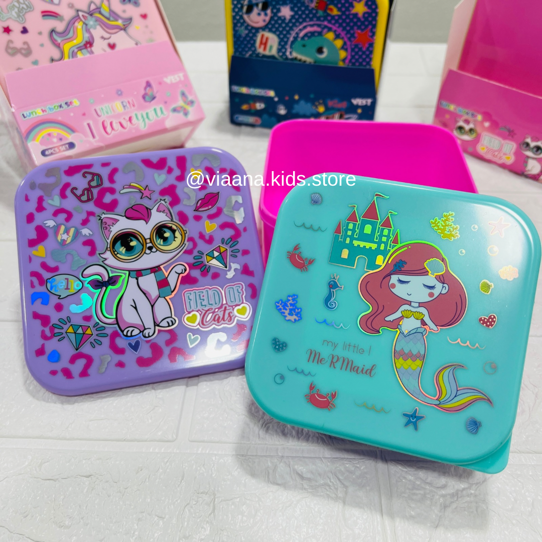 Vest - Lunchbox Set | 4pcs | BPA Free