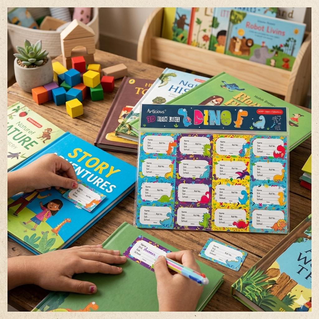 3D Book Label - 16pcs