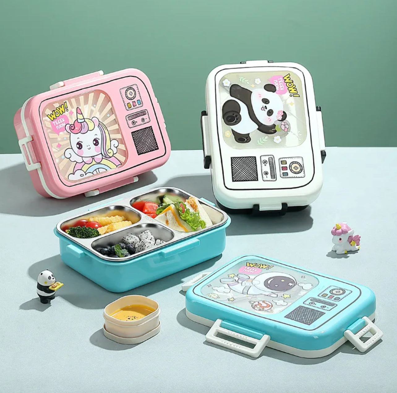 Retro TV Lunchbox - 3 Compartments