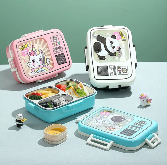 Retro TV Lunchbox - 3 Compartments