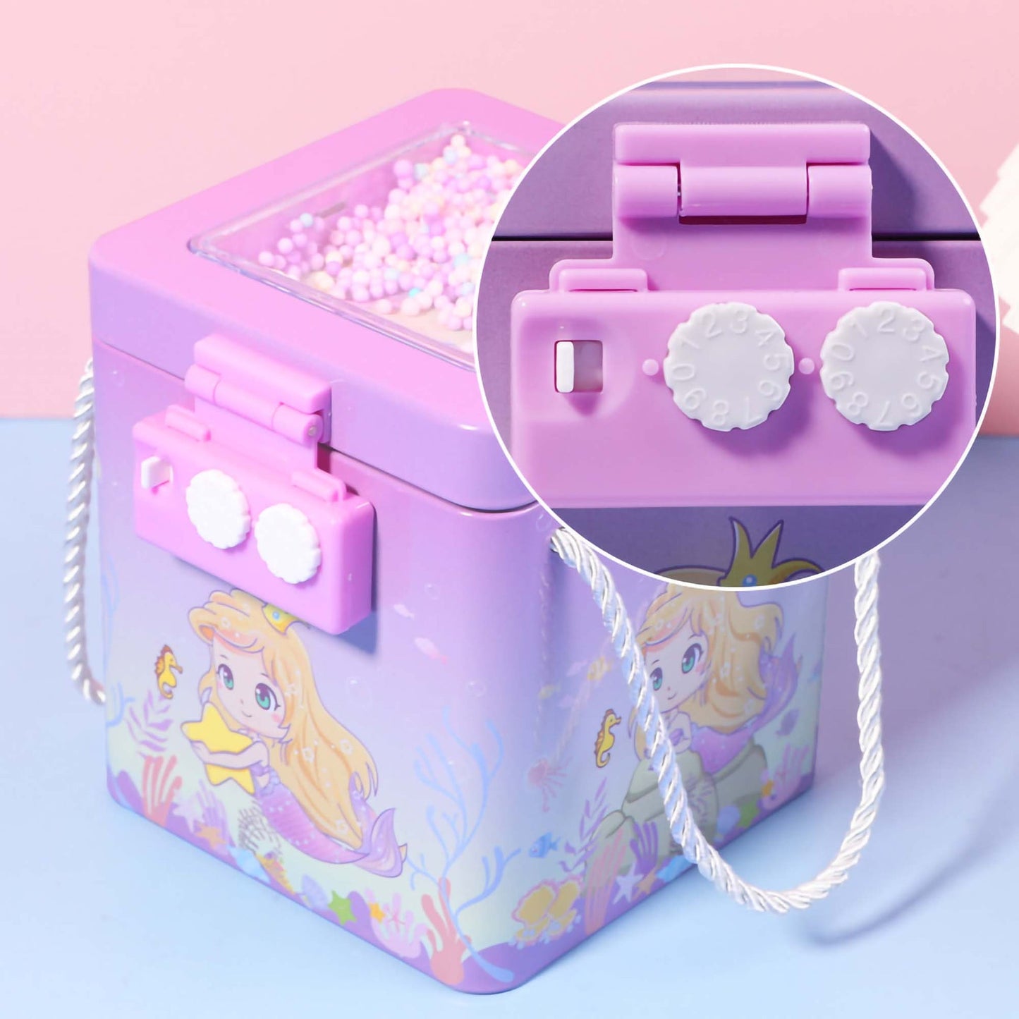 Metal Piggy Bank with Dial Lock